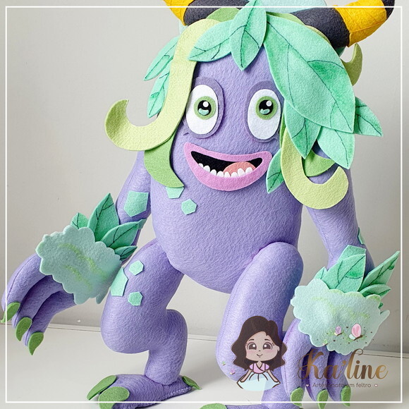Kit Singing Monsters - Bonecos em Feltro