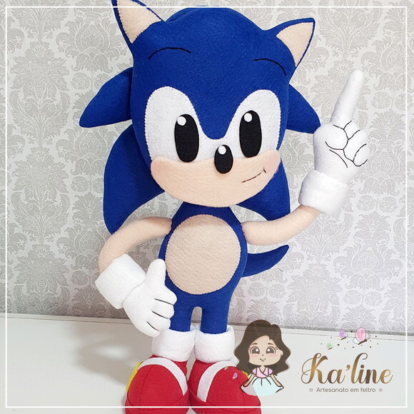 Kit Sonic - Bonecos em Feltro