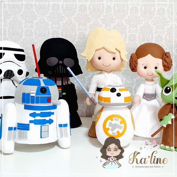 Kit Star Wars - Bonecos em feltro