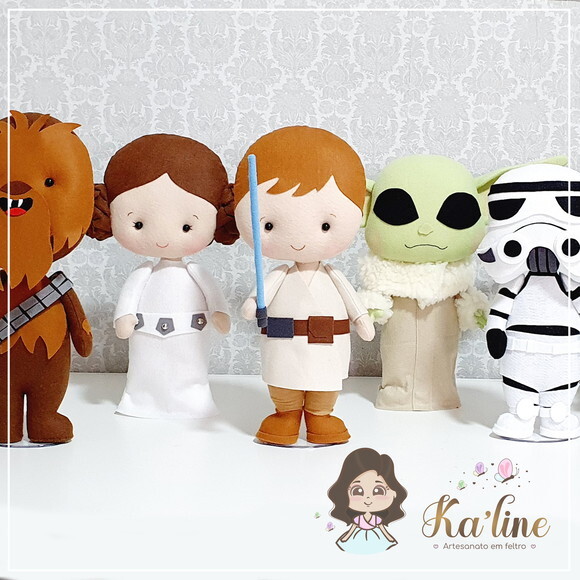 Kit Star Wars Baby - Bonecos em feltro