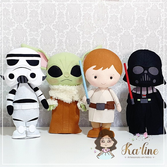 Kit Star Wars Baby - Bonecos em feltro