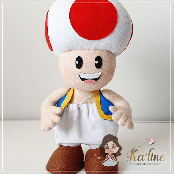 Kit Super Mário Bross 3d - Bonecos em Feltro