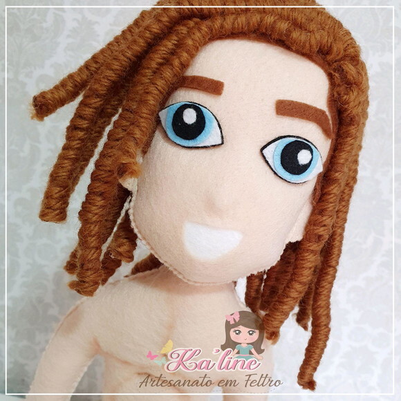Kit Tarzan e Jane - Bonecos em Feltro