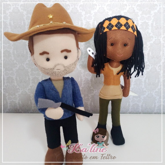 Kit The Walking Dead - Bonecos em Feltro