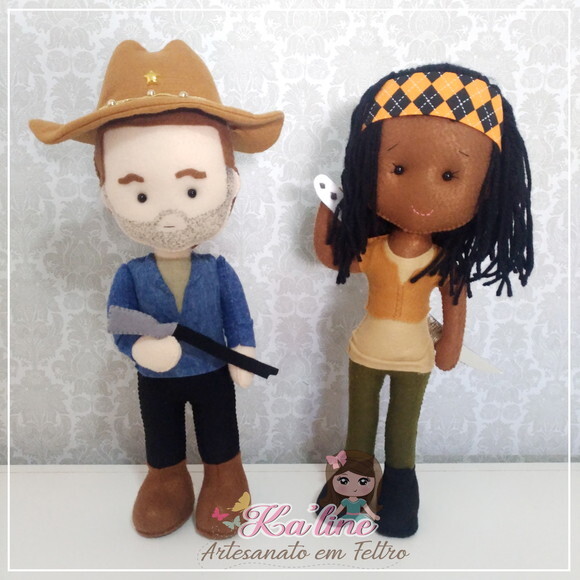 Kit The Walking Dead - Bonecos em Feltro