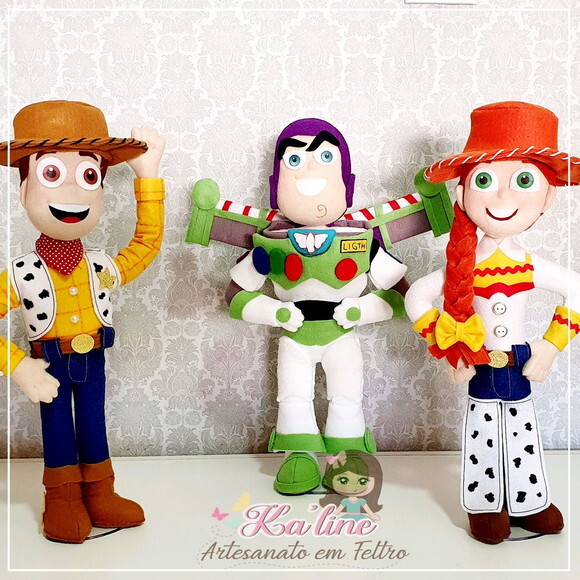 Kit Toy Story - Bonecos em Feltro