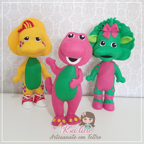 Kit Turma do Barney - Bonecos em Feltro