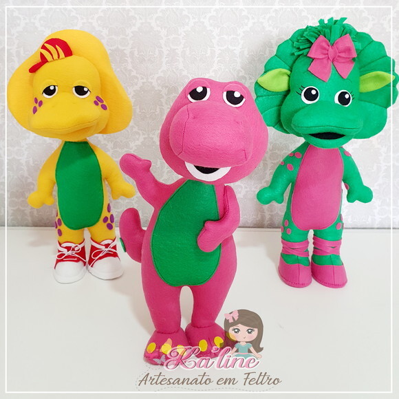 Kit Turma do Barney - Bonecos em Feltro
