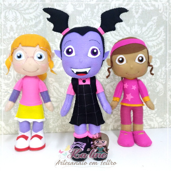 Kit Vampirina - Bonecos em Feltro