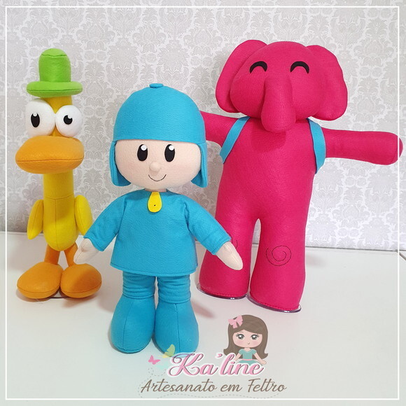 Kit Turma do Pocoyo - Bonecos em Feltro
