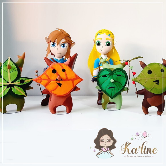 Kit Zelda - Bonecos em Feltro