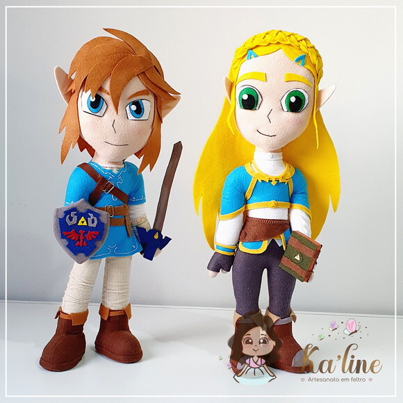 Kit Zelda - Bonecos em Feltro
