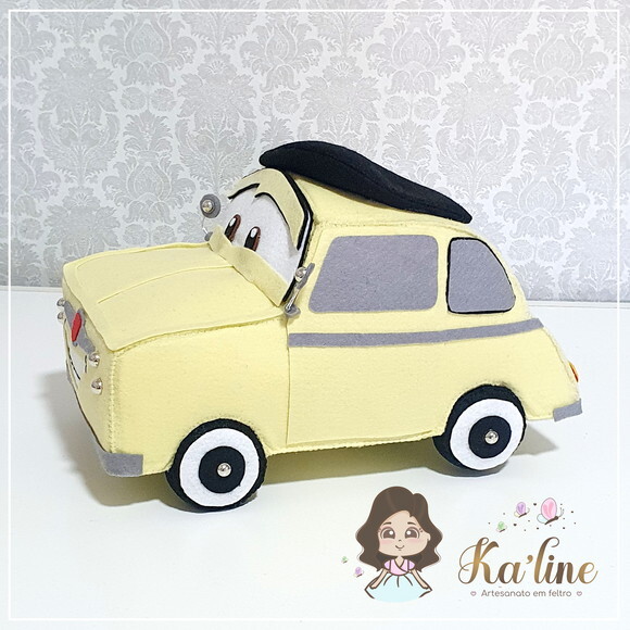Luigi - Carros Disney - Bonecos em Feltro