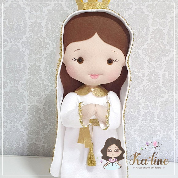 Nossa Senhora de Fátima - Bonecos em Feltro