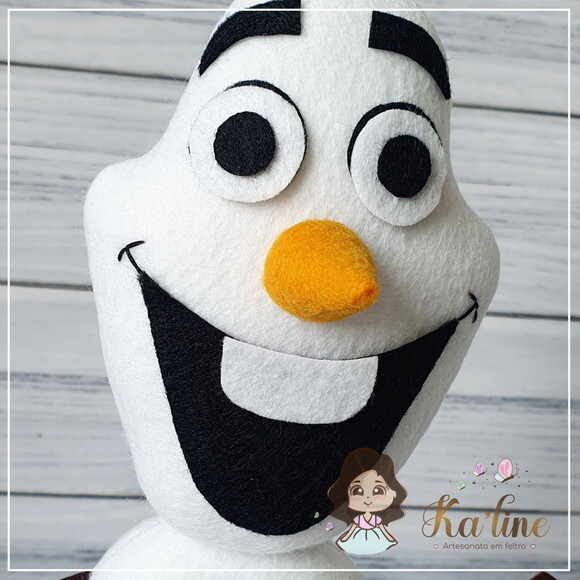 Olaf - Frozen - Bonecos em Feltro
