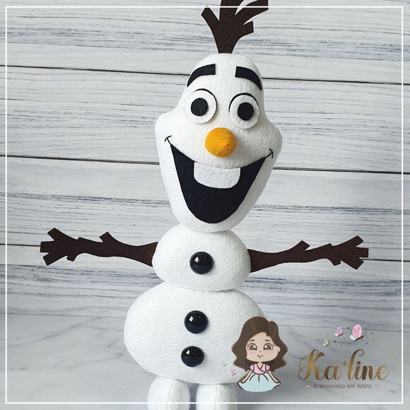 Olaf - Frozen - Bonecos em Feltro