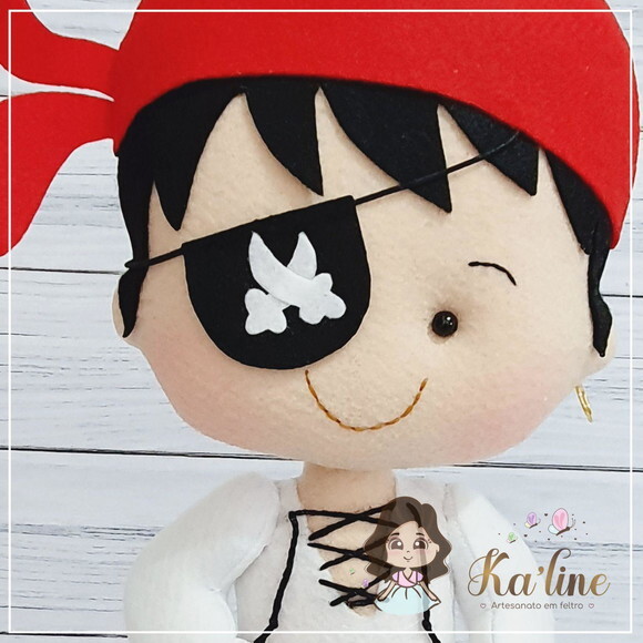 Pirata - Boneco em Feltro