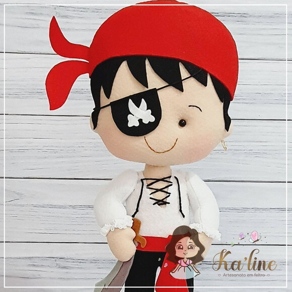 Pirata - Boneco em Feltro