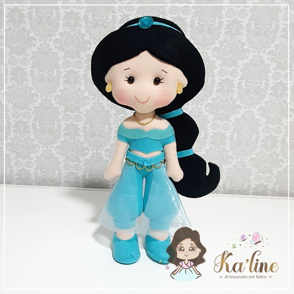 Princesa Jasmine - Bonecos em Feltro