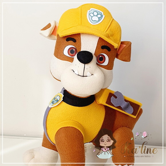Rubble - Patrulha Canina - Bonecos em Feltro