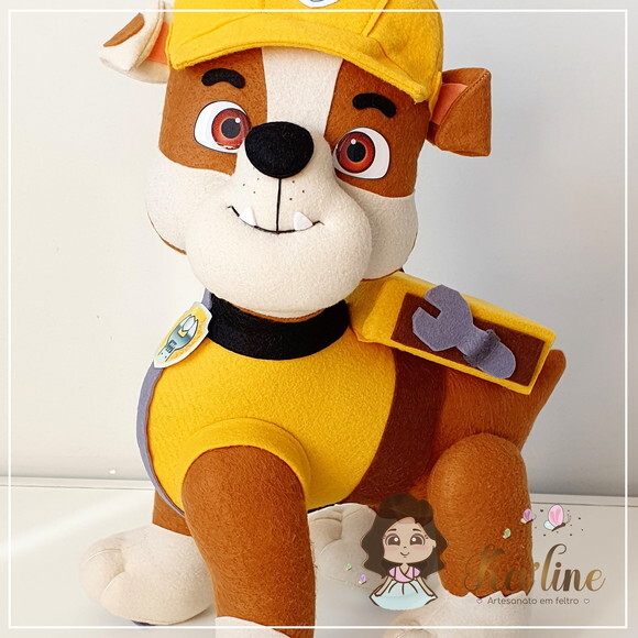 Rubble - Patrulha Canina - Bonecos em Feltro