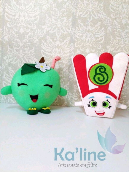 Shopkins - Bonecos em feltro - 1ª PEÇA