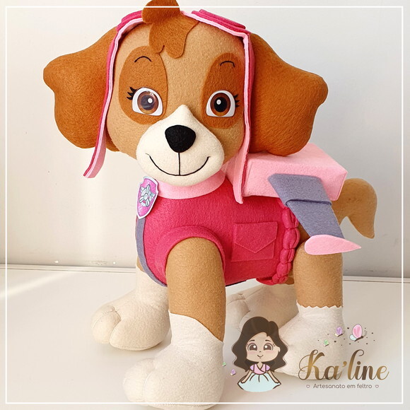 Skye - Patrulha Canina - Bonecos em Feltro