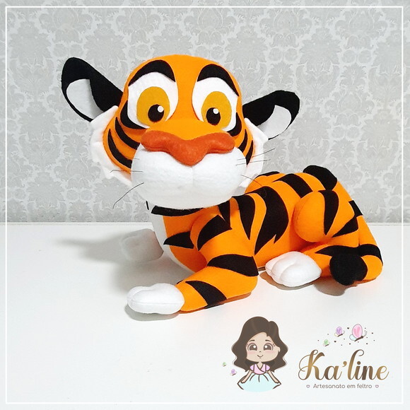 Tigre Rajah - Bonecos em Feltro