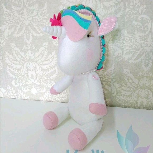 Unicórnio Baby - Bonecos em Feltro