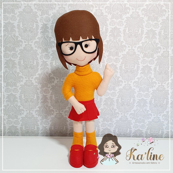 Velma - Scooby-doo - Bonecos em Feltro