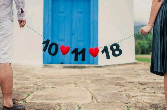 Varal Save the Date - Feltro