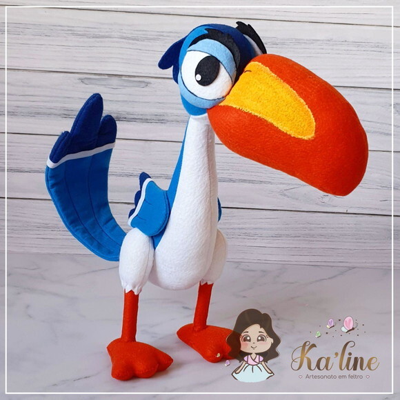 Zazu - Bonecos em Feltro