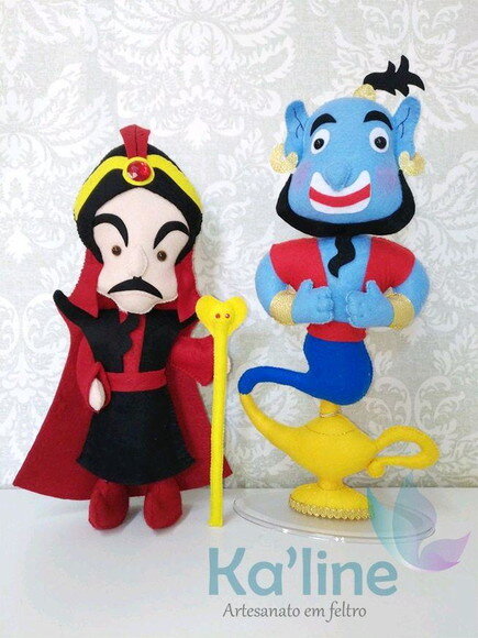 Bonecos em Feltro - Aladdin