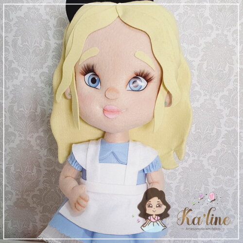 Bonecos em Feltro - Alice no País das Maravilhas