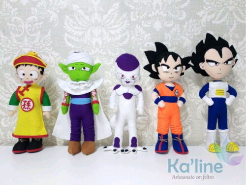 Dragon Ball - Bonecos em feltro - 1ª PEÇA