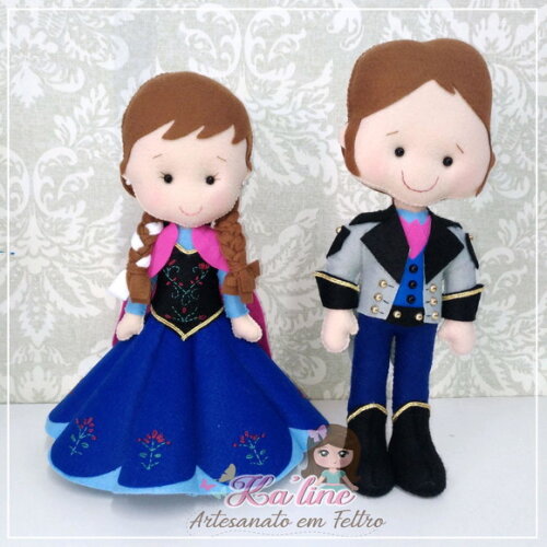 Frozen - Bonecos em Feltro - 1ª PEÇA