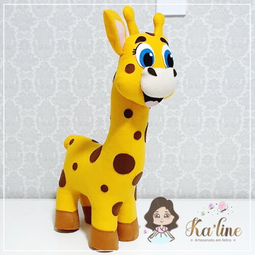 Girafa - Safari Bichinhos - Bonecos em Feltro