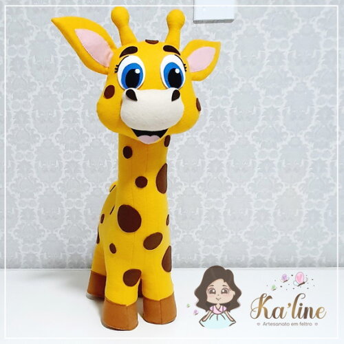 Girafa - Safari Bichinhos - Bonecos em Feltro