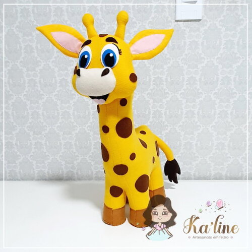 Girafa - Safari Bichinhos - Bonecos em Feltro