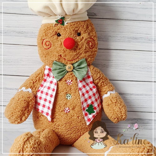 Gingerbread - Biscoito de Natal - Boneco em Tecido