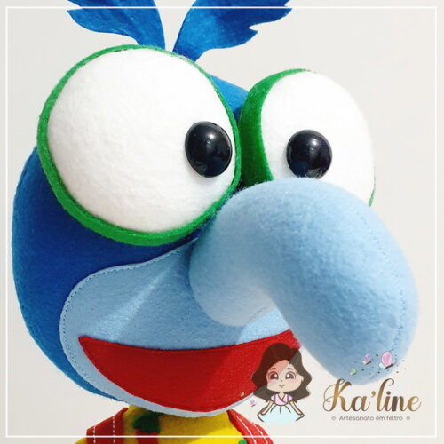 Gonzo - Muppets Baby - Bonecos em Feltro