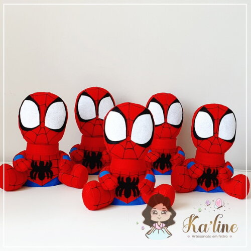 Homem Aranha - Nutella Personalizada - Bonecos em Feltro