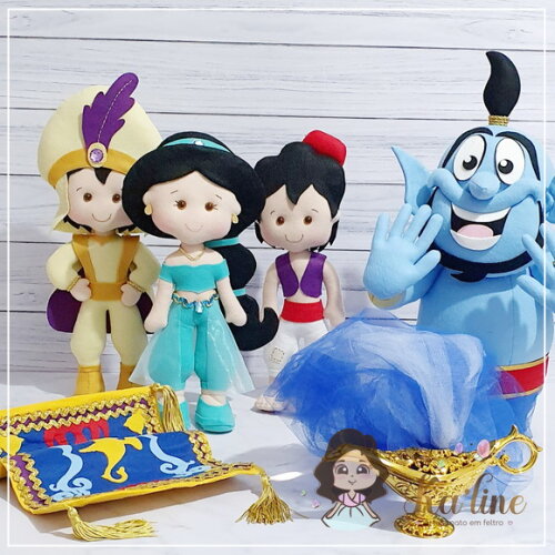 Kit Aladdin - Bonecos em Feltro.