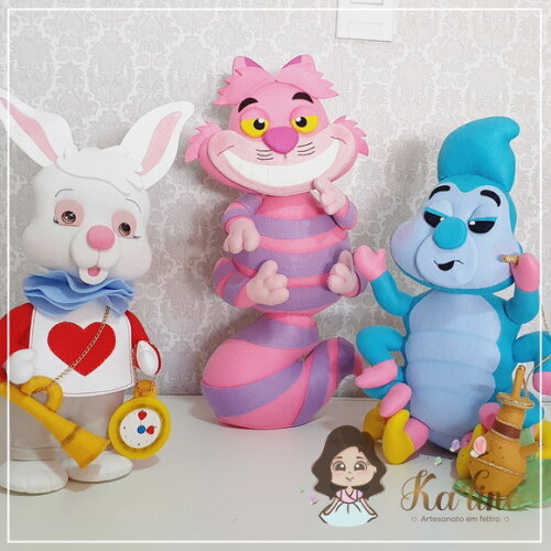 Kit Alice no País das Maravilhas -feltro