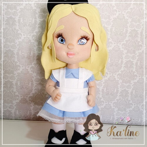 Kit Alice no País das Maravilhas -feltro