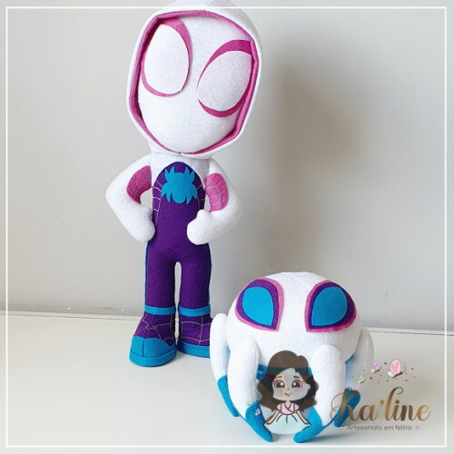 Kit Aranha Fantasma - Bonecos em Feltro