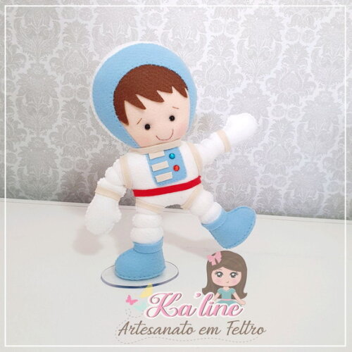 Kit Astronauta - Bonecos em Feltro