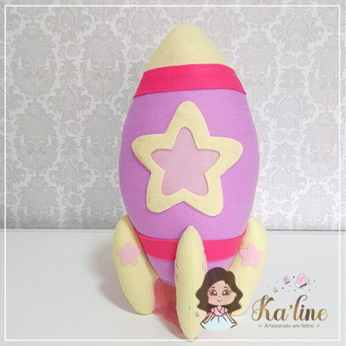 Kit Astronauta Menina - Bonecos em Feltro