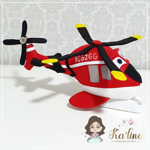 Kit Aviões Disney - Bonecos em Feltro