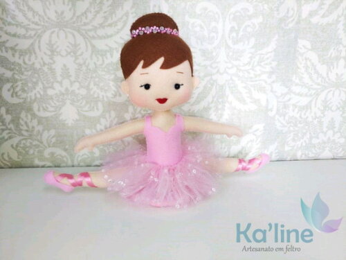 Kit Bailarinas - Bonecas em feltro